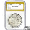 Image 1 : 1874-S Trade Dollar PGA MS64