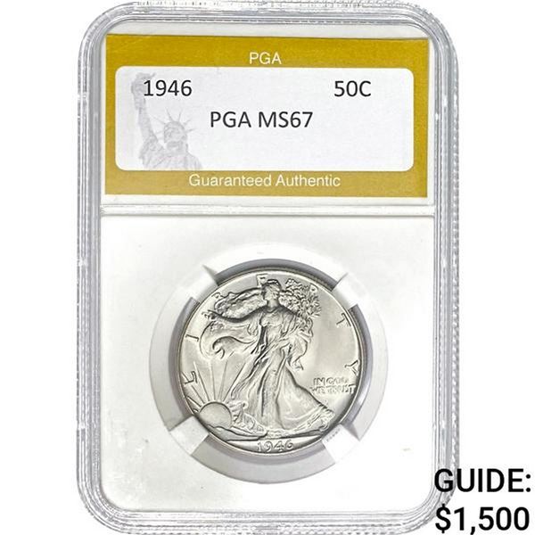 1946 Walking Liberty Half Dollar PGA MS6