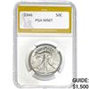 Image 1 : 1946 Walking Liberty Half Dollar PGA MS6