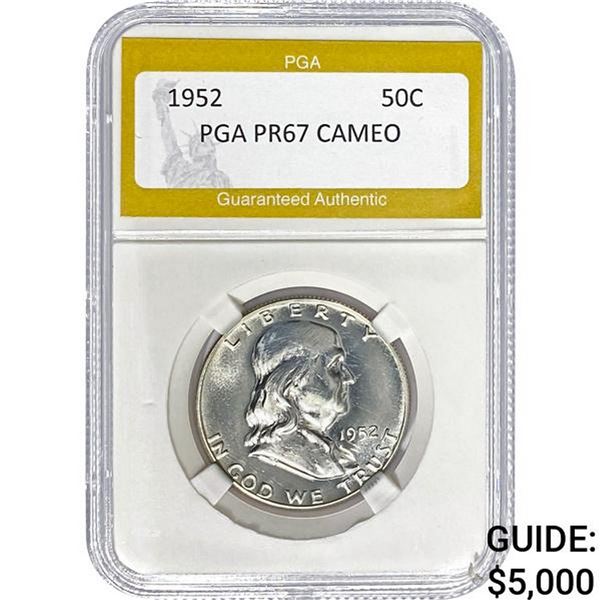 1952 Franklin Half Dollar PGA PR67 CAMEO