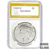 1927-D Peace Dollar PGA MS63+