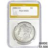 Image 1 : 1882-CC Morgan Silver Dollar PGA MS65