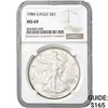 1986 American Silver Eagle NGC MS69