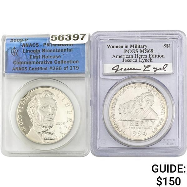 1. 2009-P Lincoln Bicentennial ANACS PR7