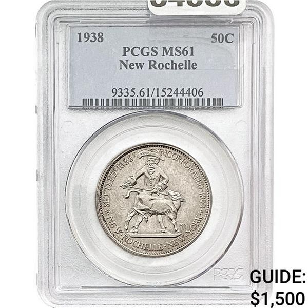 1938 New Rochelle Half Dollar PCGS MS61