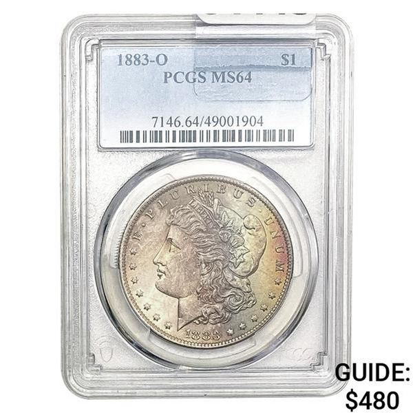 1883-O Morgan Silver Dollar PCGS MS64