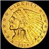 Image 1 : 1915 Indian Head $2.5 Gold Quarter Eagle HIGH GRADE