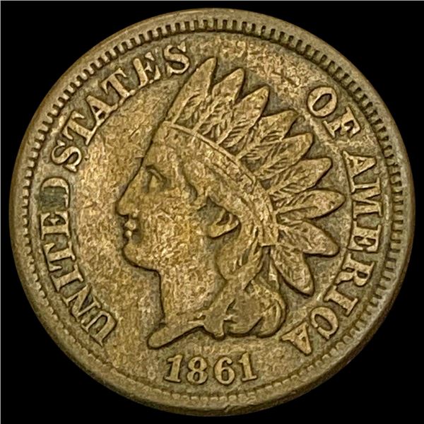 1861 Indian Head Cent LIGHTLY CIRCULATED