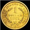 Image 2 : 1851-O Liberty Head Gold Dollar CLOSELY UNCIRCULATED