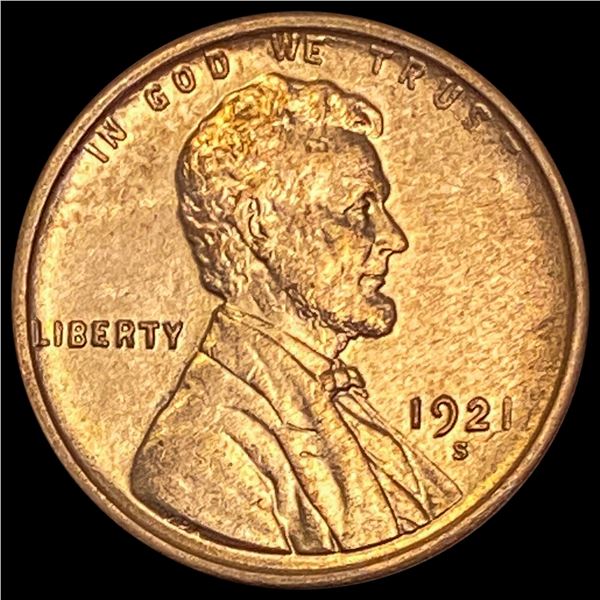 1921-S Lincoln Wheat Cent UNCIRCULATED