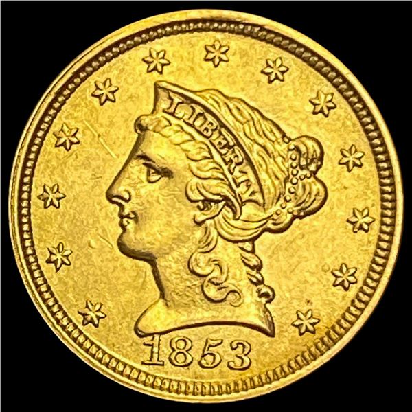 1853 Liberty Head Quarter Eagle UNCIRCULATED