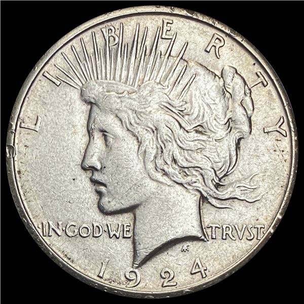 1924-S Peace Dollar CLOSELY UNCIRCULATED