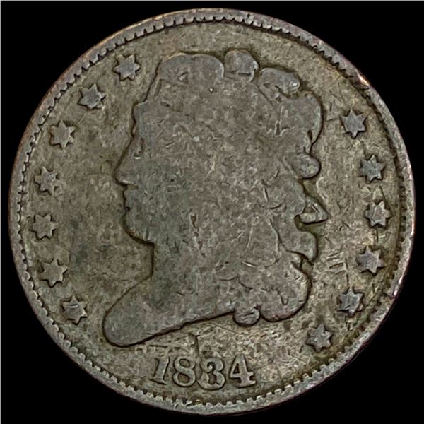1834 Classic Head Half Cent NICELY CIRCULATED