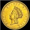 1855 Indian Princess Head Gold Dollar CHOICE AU