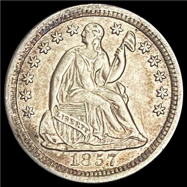 1857-O Seated Liberty Half Dime CLOSELY UNCIRCULATED