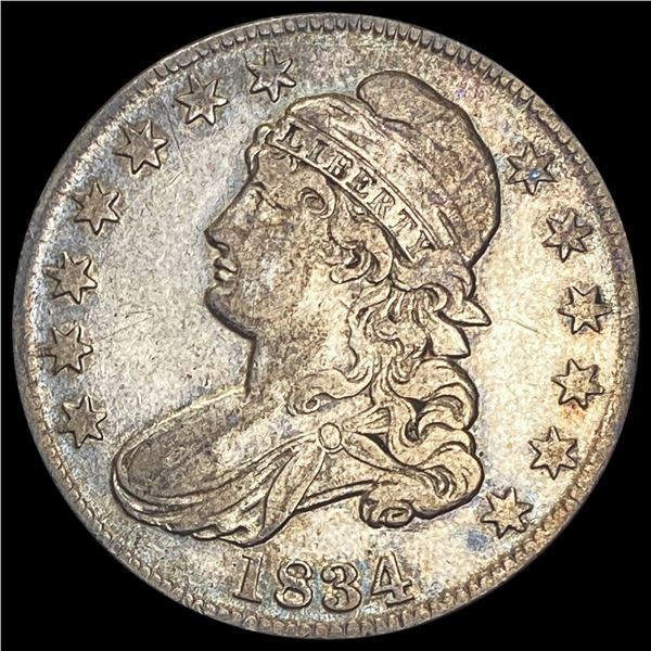 1834 Capped Bust Half Dollar LIGHTLY CIRCULATED