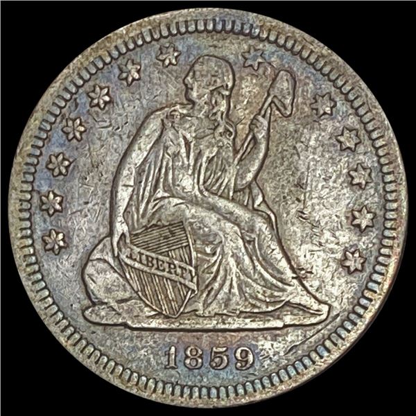 1859 Seated Liberty Quarter NICELY CIRCULATED