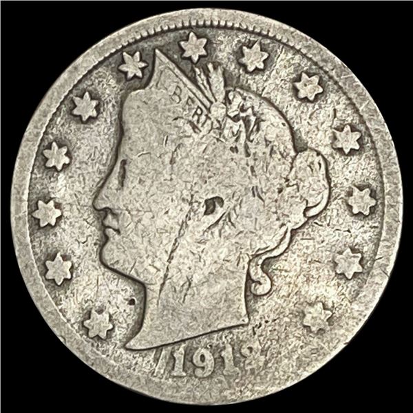 1912-S Liberty Head Nickel NICELY CIRCULATED