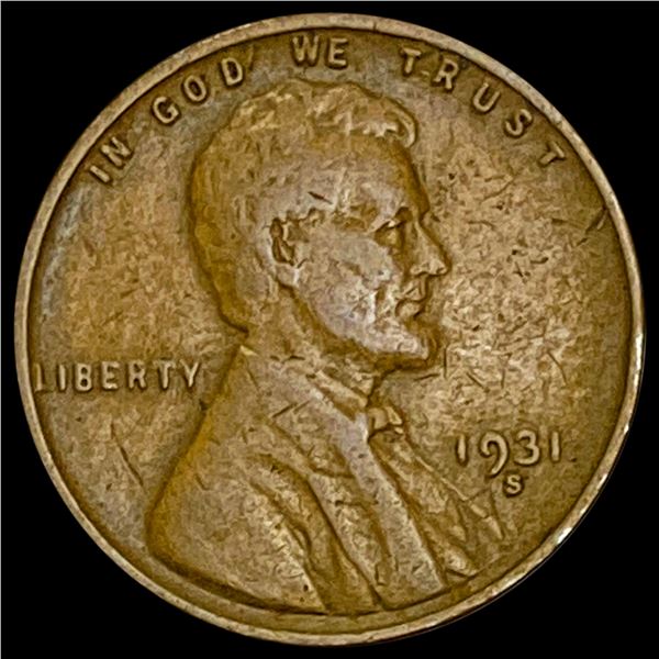 1931-S Lincoln Wheat Cent LIGHTLY CIRCULATED
