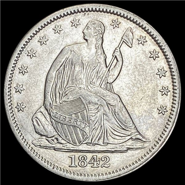 1842 Seated Liberty Half Dollar UNCIRCULATED