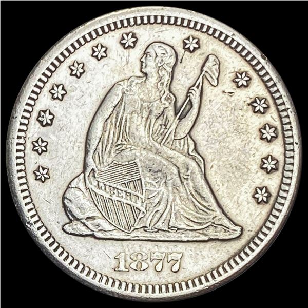 1877-CC Seated Liberty Quarter UNCIRCULATED