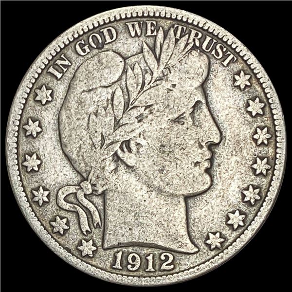1912-D Barber Half Dollar NICELY CIRCULATED