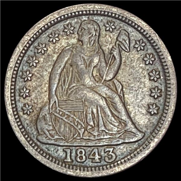 1843 Seated Liberty Dime CLOSELY UNCIRCULATED