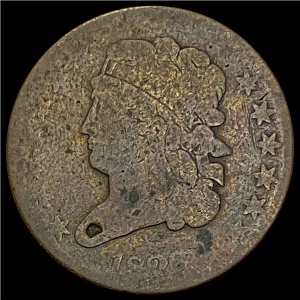 1826 Classic Head Half Cent NICELY CIRCULATED
