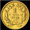 Image 2 : 1856 Princess Head $1 Gold Coin CLOSELY UNCIRCULATED