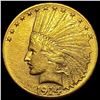 Image 1 : 1914-D Indian Head Eagle $10 Coin CLOSELY UNCIRCULAT