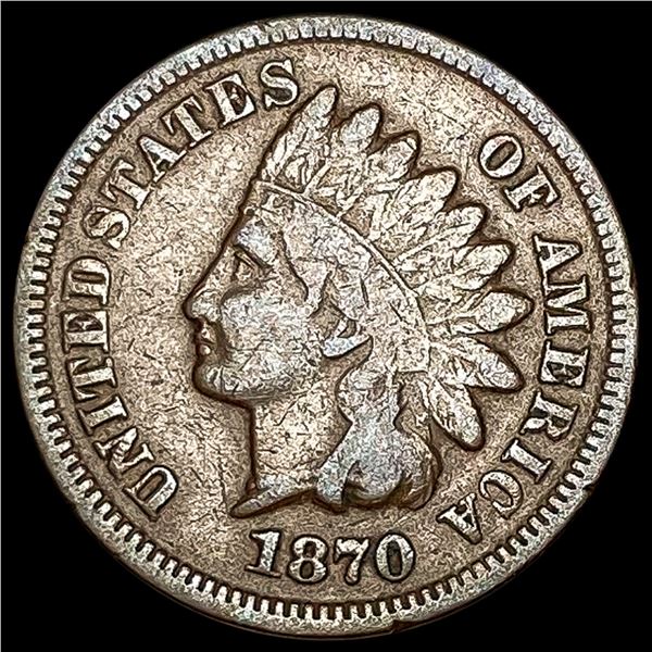 1870 Indian Head Cent LIGHTLY CIRCULATED