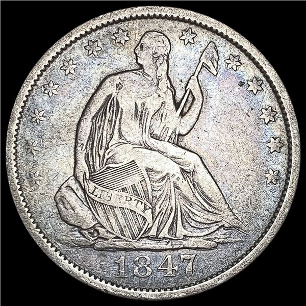 1847-O Seated Liberty Half Dollar LIGHTLY CIRCULATED