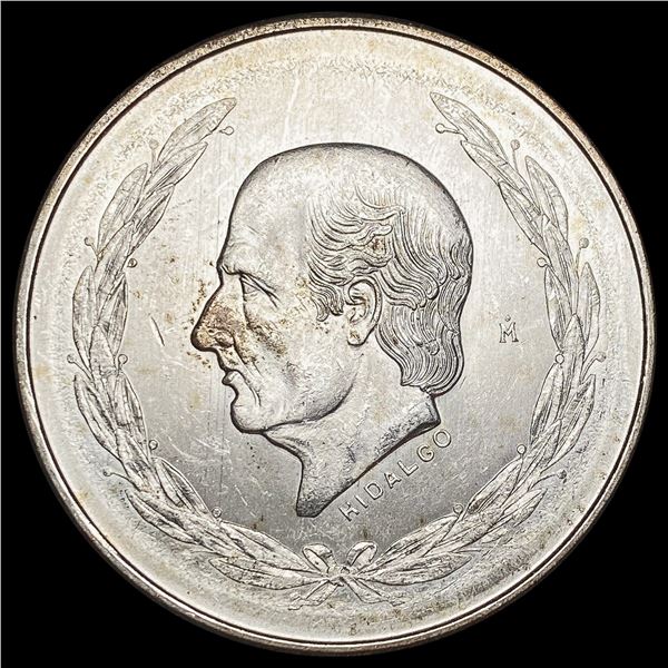 1952 Mexico 5 Pesos M Mint Mark UNCIRCULATED