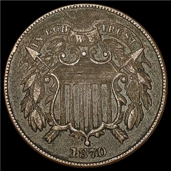1870 Two-Cent Piece CLOSELY UNCIRCULATED