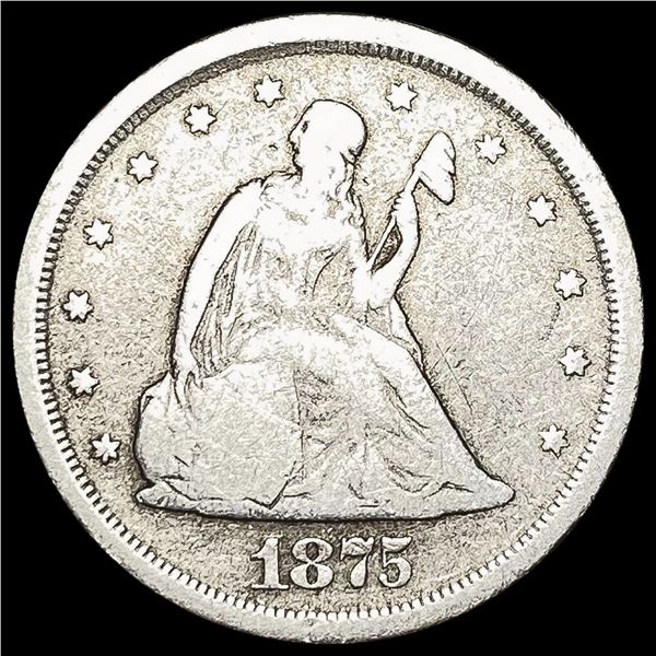 1875-S Twenty Cent Piece NICELY CIRCULATED