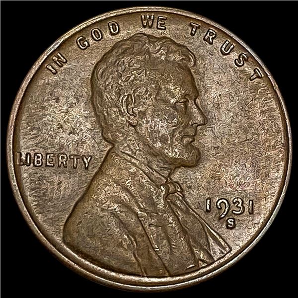 1931-S Lincoln Wheat Cent CLOSELY UNCIRCULATED