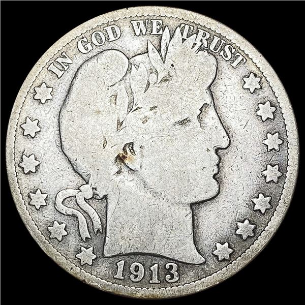 1913 Barber Half Dollar NICELY CIRCULATED