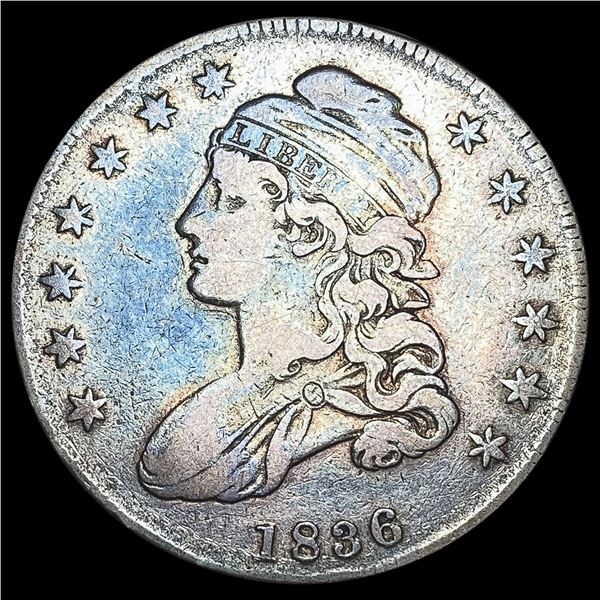 1836 Capped Bust Half Dollar LIGHTLY CIRCULATED