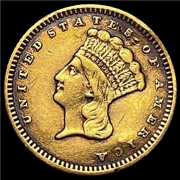 1873 Indian Princess Gold Dollar NEARLY UNCIRCULATED