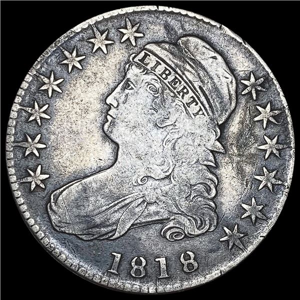 1818 Capped Bust Half Dollar LIGHTLY CIRCULATED