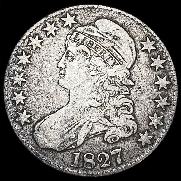 1827 Capped Bust Half Dollar LIGHTLY CIRCULATED