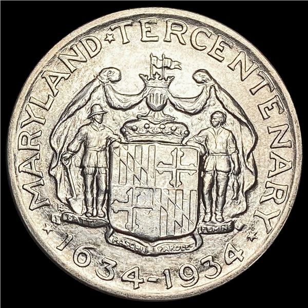 1934 Maryland Tercentenary Half Dollar GEM BU