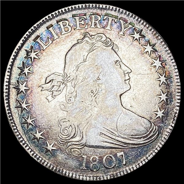 1807 Draped Bust Half Dollar CLOSELY UNCIRCULATED