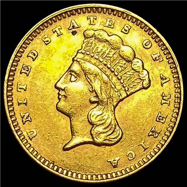 1874 Indian Princess Gold Dollar LIGHTLY CIRCULATED