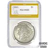 1921 Morgan Silver Dollar PGA MS65