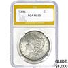 1881 Morgan Silver Dollar PGA MS65