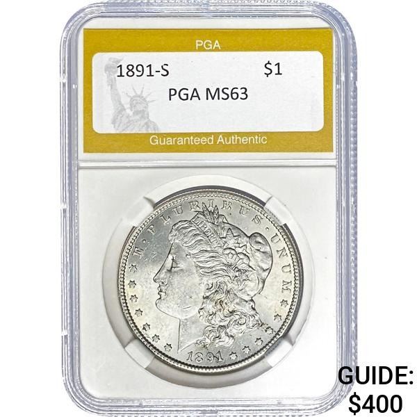 1891-S Morgan Dollar PGA MS63