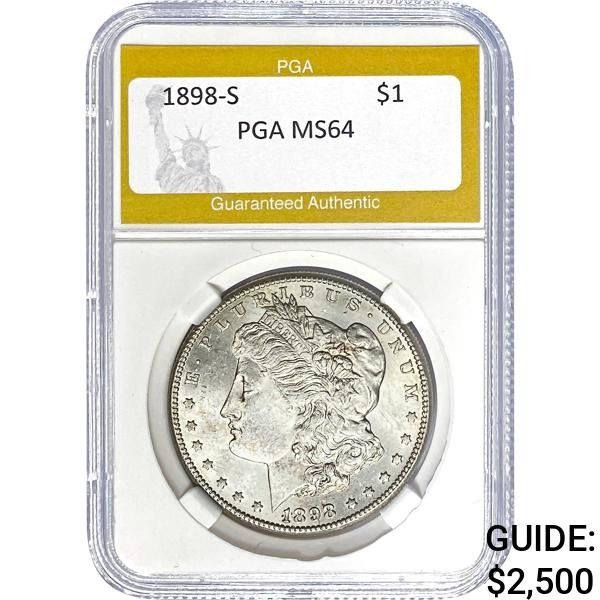 1898-S Morgan Dollar PGA MS64