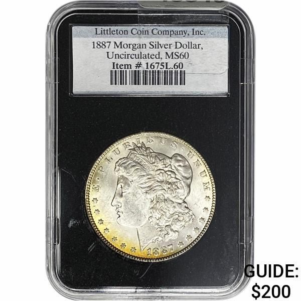 1887 Morgan Silver Dollar MS60