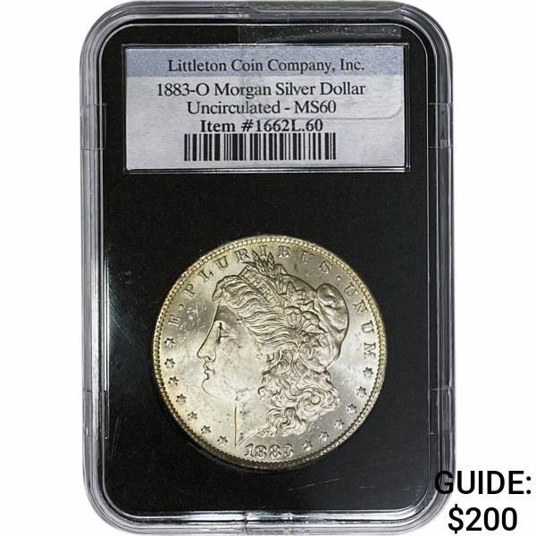 1883-O Morgan Silver Dollar MS60